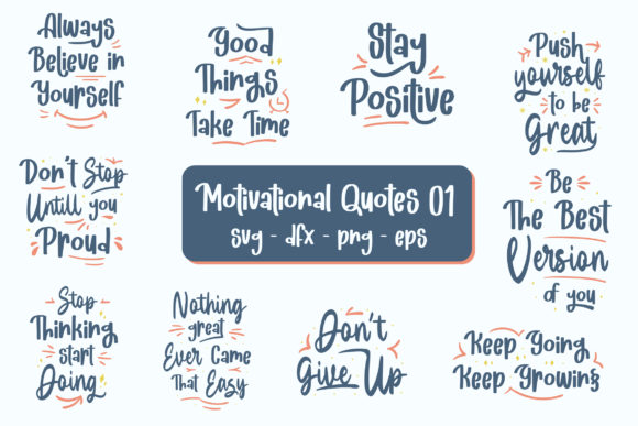 Download Motivational Quotes Bundle Graphic - Motivational Collection