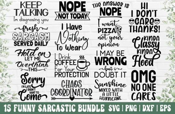 Download Sarcastic SVG Bundle - Funny Quotes SVG - Sarcastic svg Collection