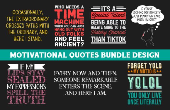Download Motivational Quotes Bundle for T-shirt - Motivational Collection