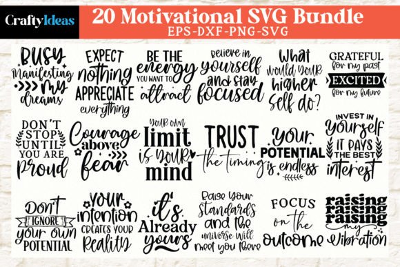 Download Motivational SVG Bundle - Motivational Collection