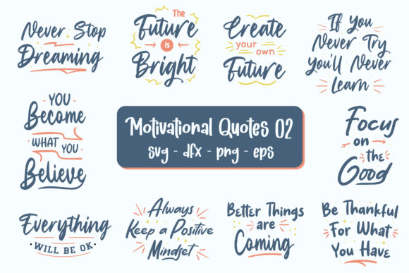 Download Motivational Quotes Bundle Graphic - Motivational Collection