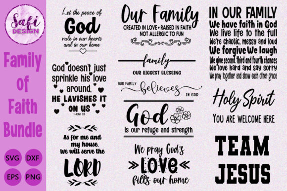 Download Family of Faith Cut File Bundle - Faith cut file Collection